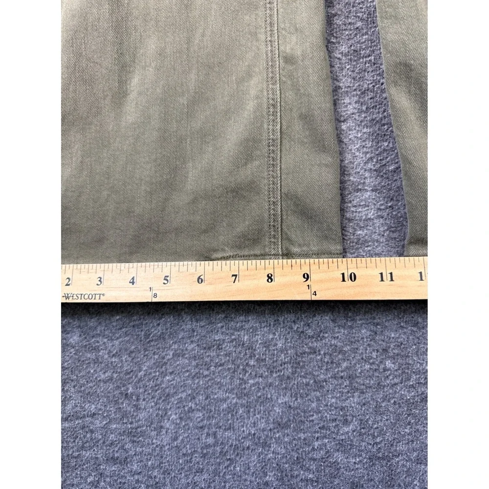 American Eagle Super High-Rise Baggy Wide Leg Pants Olive Green Size 000 XXS EUC